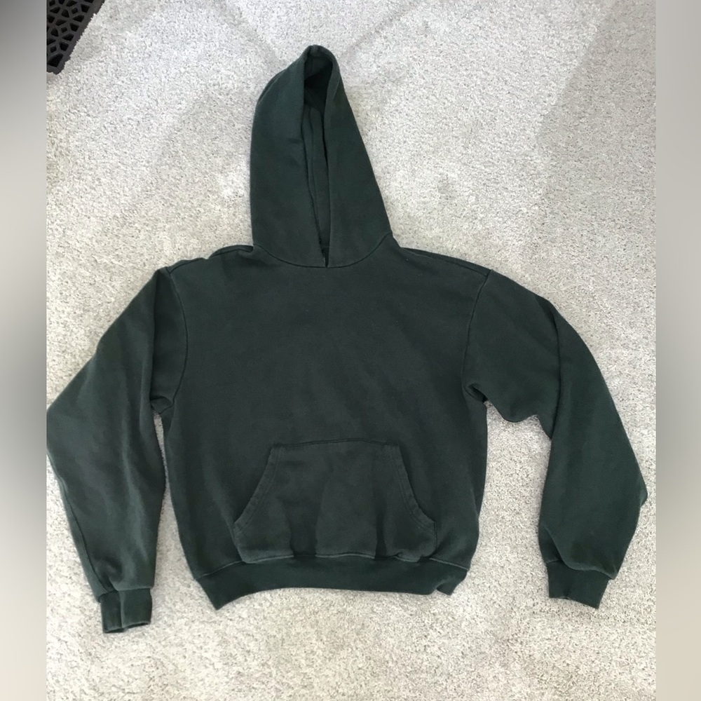 SKIMS Cotton Fleece Classic Hoodie | Spruce - Picture 10 of 12
